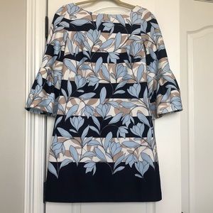 Vince Camuto Floral Bell Sleeve Dress
